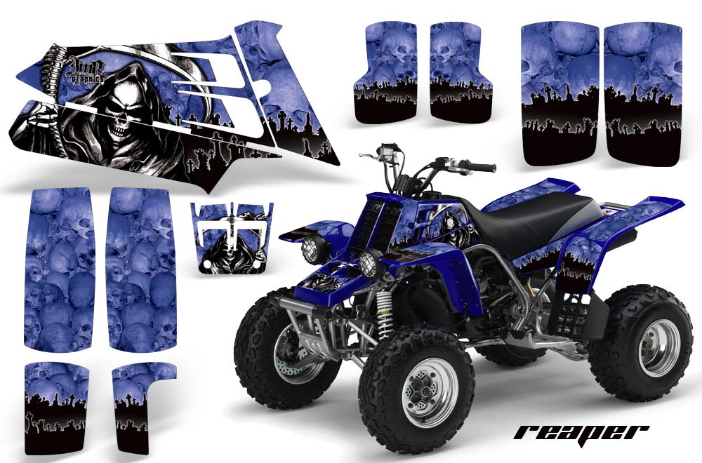 Yamaha Banshee 350 (Full Bore Plastics) ATV Graphic Kit - All Years Reaper Blue