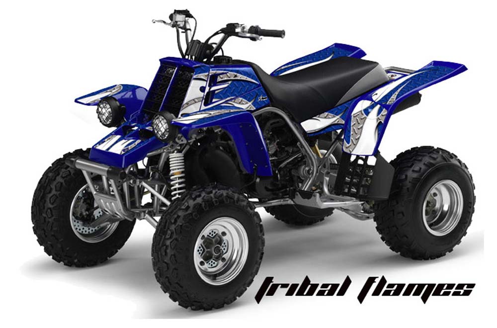 Yamaha Banshee 350 (Full Bore Plastics) ATV Graphic Kit - All Years Tribal Flames White