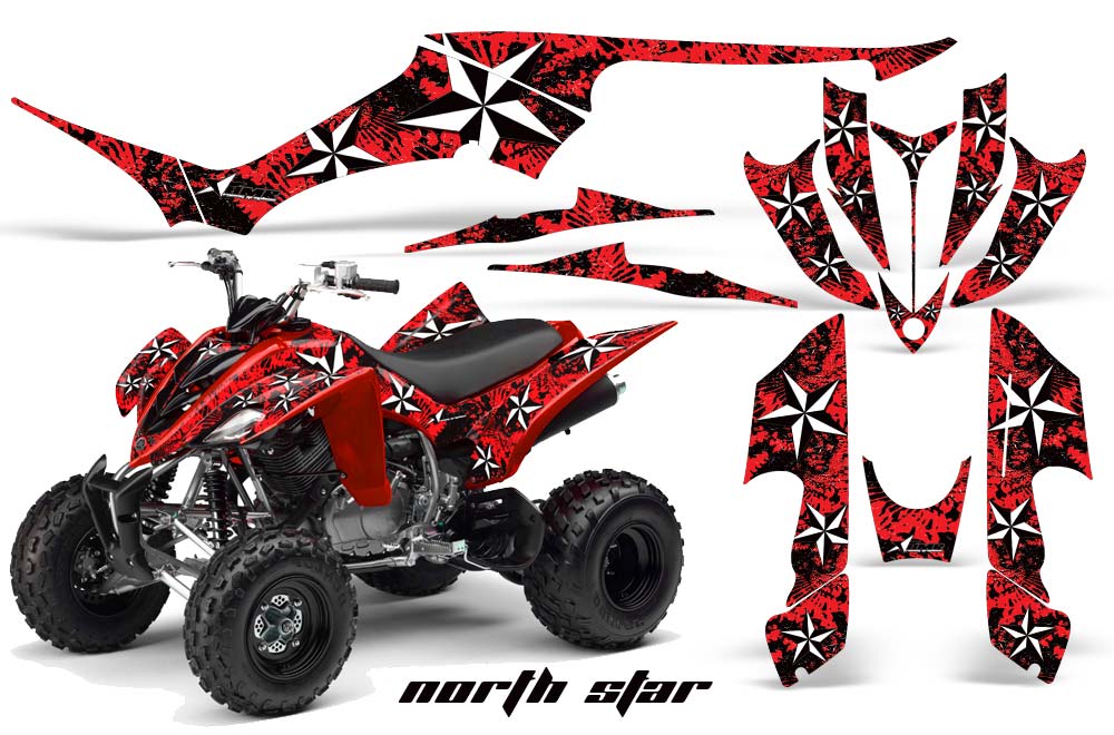 Yamaha Raptor 350 ATV Graphic Kit - 2004-2014 Northstar Red