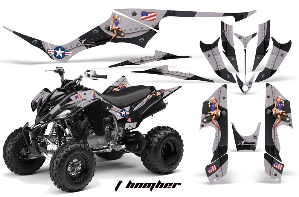 Yamaha Raptor 350 ATV Graphic Kit - 2004-2014 T Bomber Black