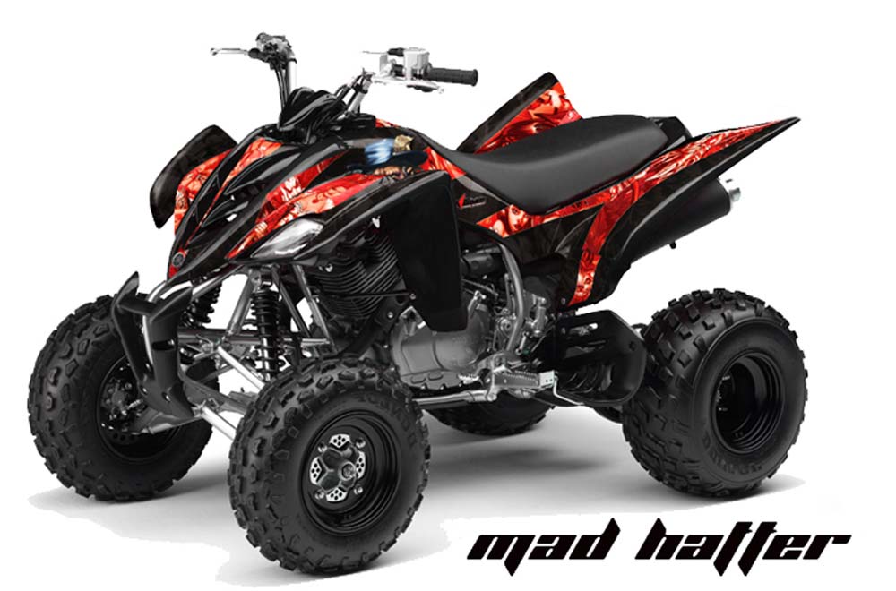 Yamaha Raptor 350 ATV Graphic Kit - 2004-2014 Mad Hatter Black