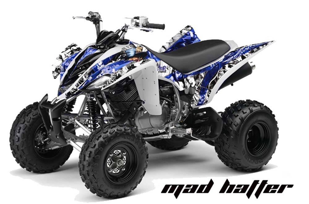 Yamaha Raptor 350 ATV Graphic Kit - 2004-2014 Mad Hatter White
