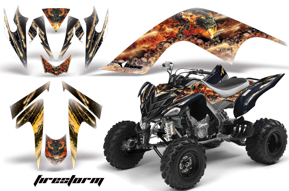 Yamaha Raptor 700 ATV Graphic Kit - 2006-2012 Firestorm Red