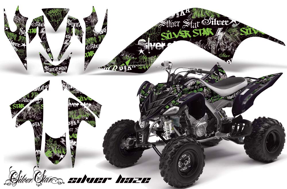 Yamaha Raptor 700 ATV Graphic Kit - 2006-2012 Silver Star - Silverhaze Green