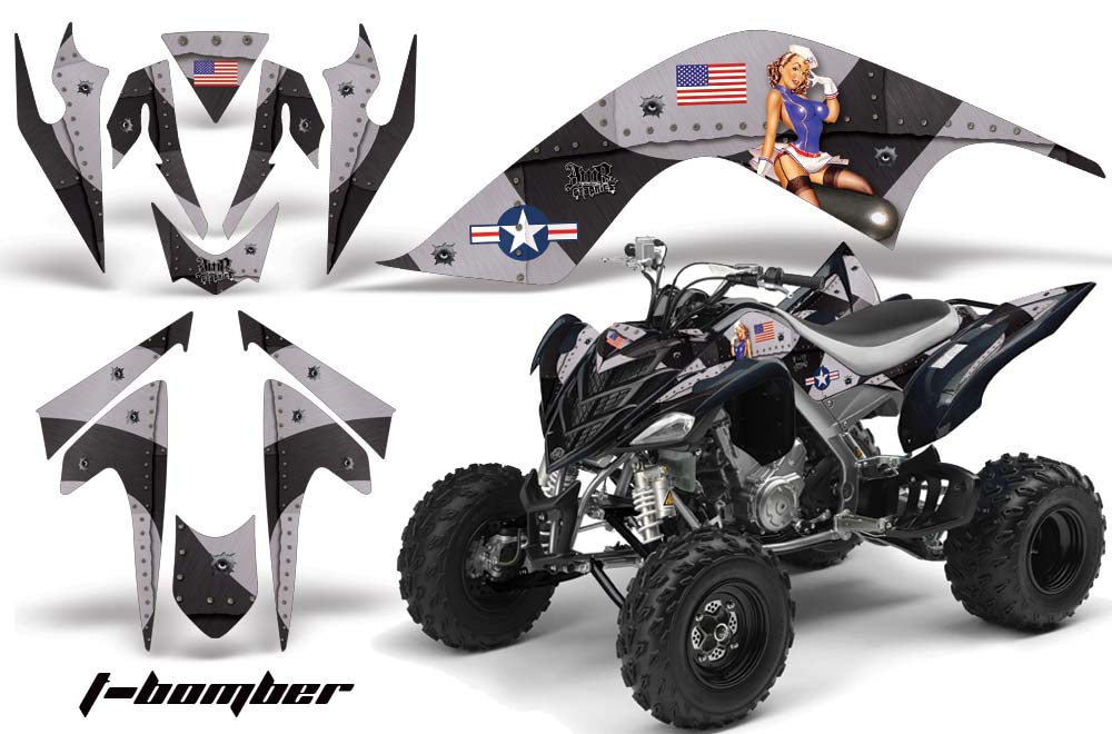 Yamaha Raptor 700 ATV Graphic Kit - 2006-2012 T Bomber Black
