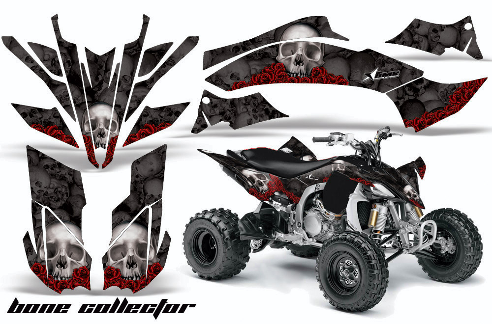 Yamaha YFZ 450SE / 450R ATV Graphic Kit - 2009-2013 Bone Collector Black