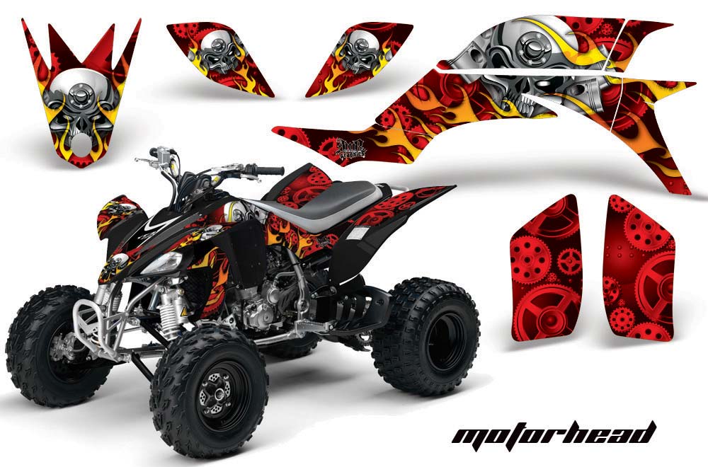 Yamaha YFZ 450 ATV Graphic Kit - 2004-2014 Motorhead Red