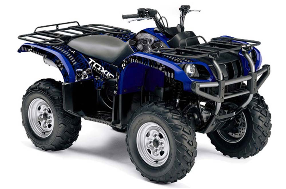 Yamaha Grizzly 660 ATV Graphic Kit - All Years Toxicity Blue