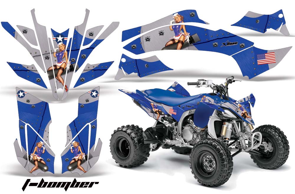 Yamaha YFZ 450SE / 450R ATV Graphic Kit - 2009-2013 T Bomber Blue