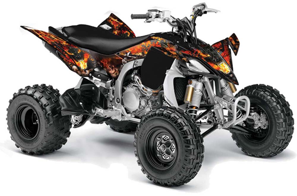 Yamaha YFZ 450SE / 450R ATV Graphic Kit - 2009-2013 Firestorm Black