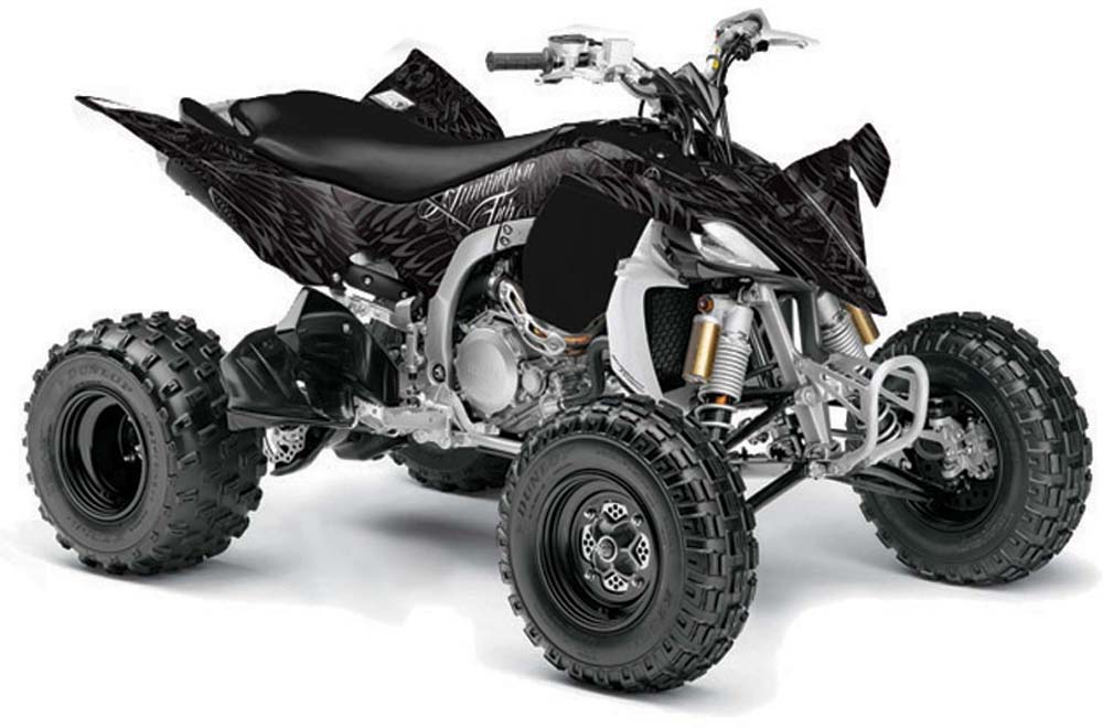Yamaha YFZ 450SE / 450R ATV Graphic Kit - 2009-2013 Skulls and Hammers Silver