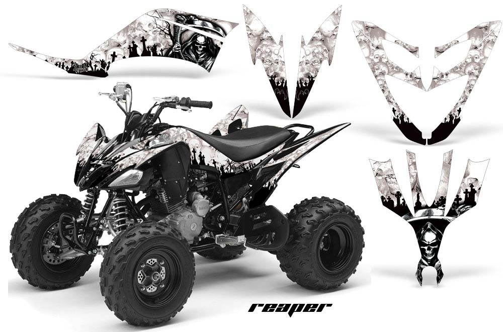 Yamaha Raptor 250 ATV Graphic Kit - 2008-2014 Reaper White