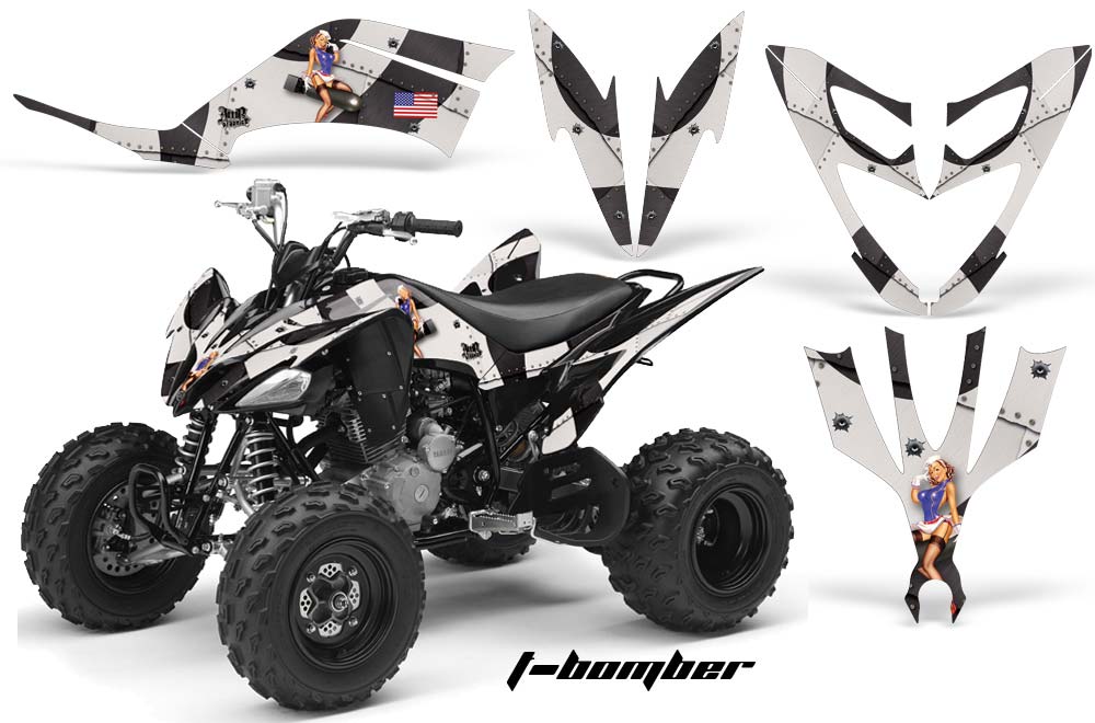 Yamaha Raptor 250 ATV Graphic Kit - 2008-2014 T Bomber Black