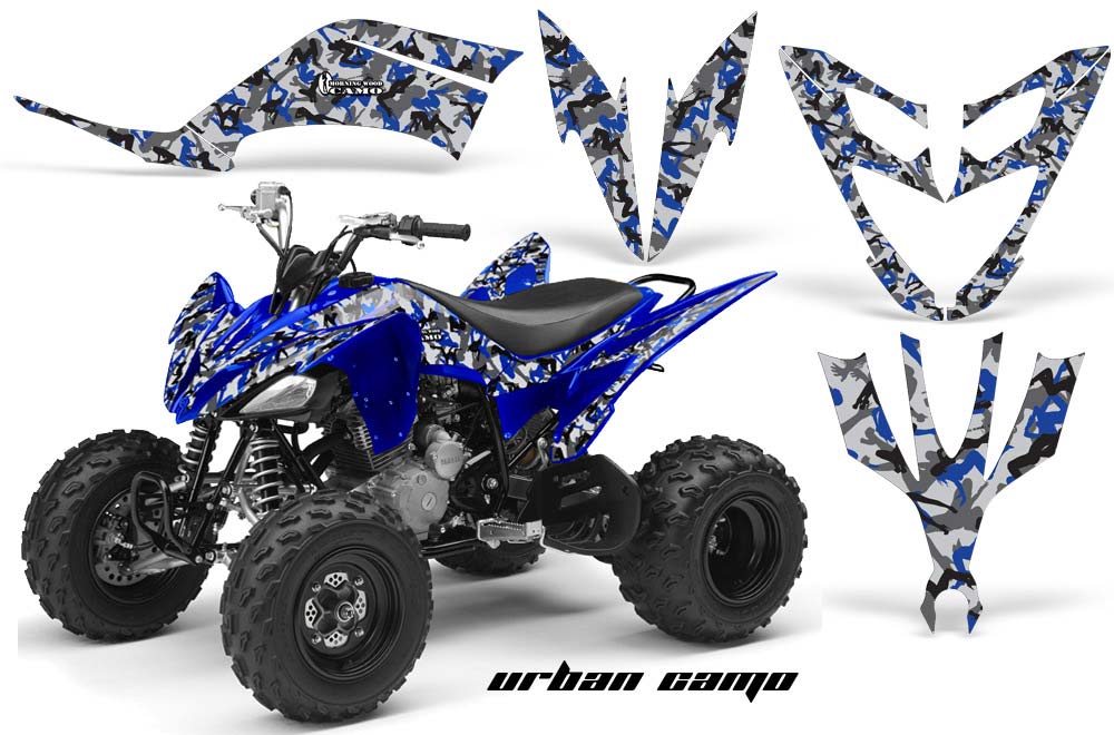 Yamaha Raptor 250 ATV Graphic Kit - 2008-2014 Urban Camo Blue