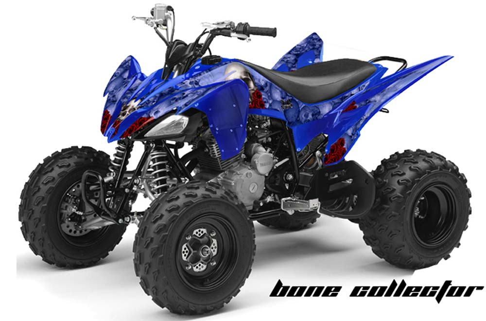 Yamaha Raptor 250 ATV Graphic Kit - 2008-2014 Bone Collector Blue