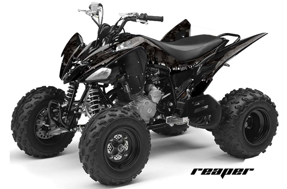 Yamaha Raptor 250 ATV Graphic Kit - 2008-2014 Reaper Black
