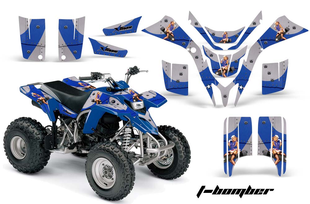 Yamaha Blaster YFS200 ATV Graphic Kit - 1988-2001 T Bomber Blue