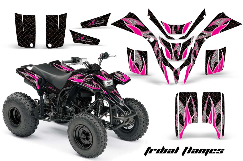 Yamaha Blaster YFS200 ATV Graphic Kit - 1988-2001 Tribal Flames Pink