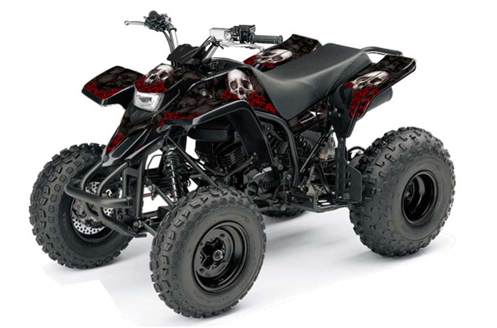 Yamaha Blaster YFS200 ATV Graphic Kit - 1988-2001 Bone Collector Black