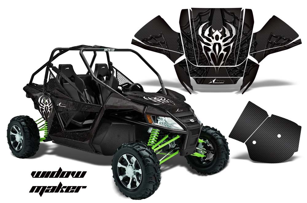 Arctic Cat Wildcat Graphic Kit - 2012-2016 Widow Maker Black