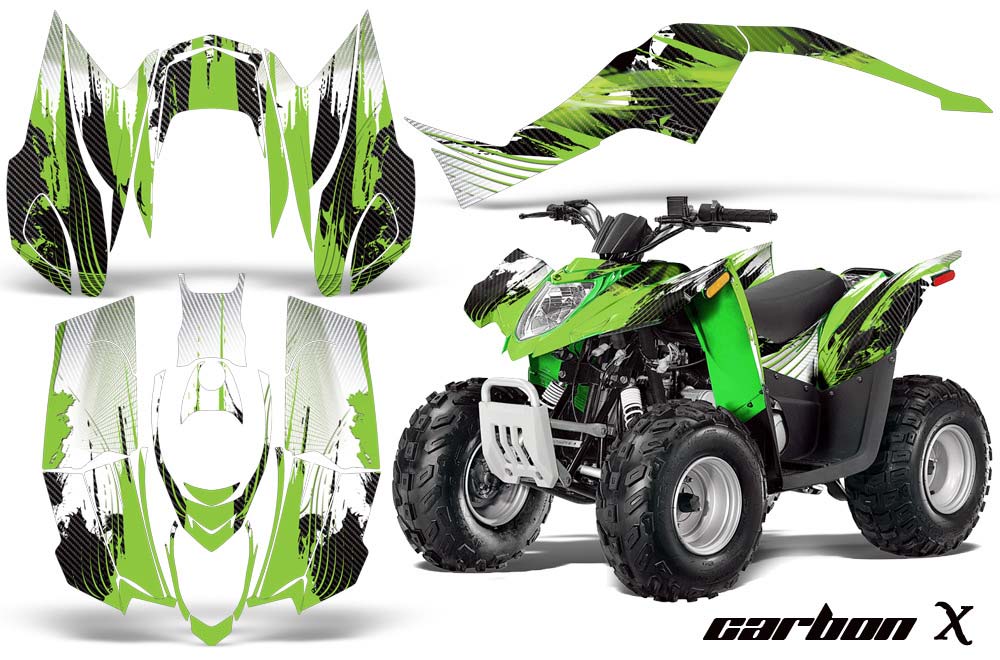 Arctic Cat DVX50 ATV Graphic Kit - 2008-2017 Carbon X Green
