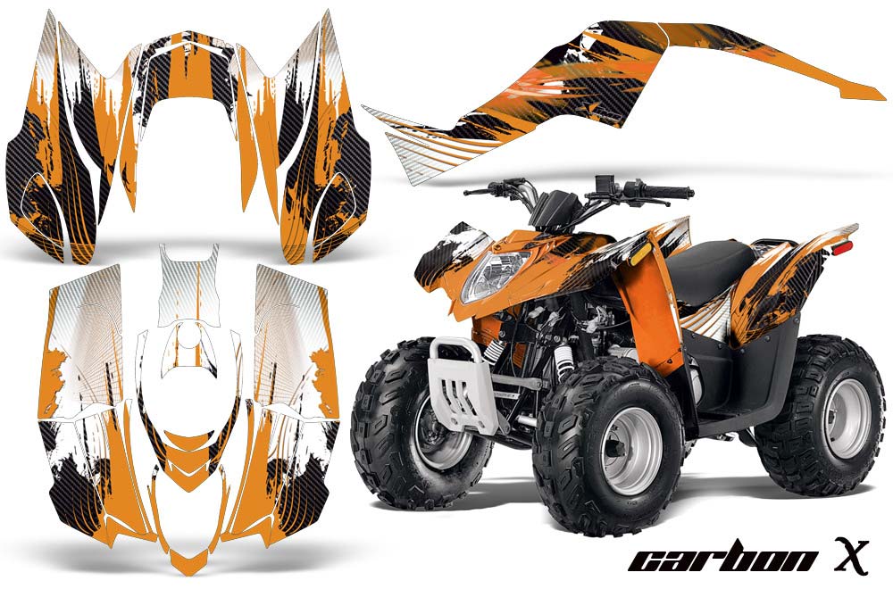 Arctic Cat DVX90 ATV Graphic Kit - 2008-2017 Carbon X Orange