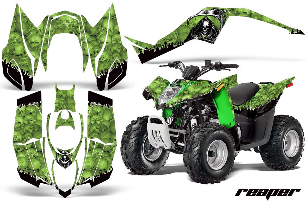 Arctic Cat DVX90 ATV Graphic Kit - 2008-2017 Reaper Green