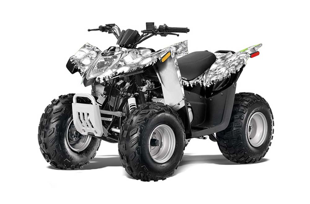 Arctic Cat DVX90 ATV Graphic Kit - 2008-2017 Reaper White