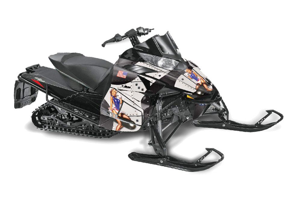 Arctic Cat ProCross Sno Pro Sled Graphic Kit - 2012-2016 T Bomber Black
