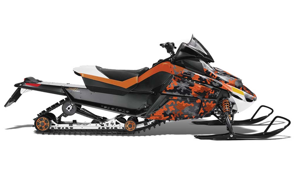 Arctic Cat Z1 Turbo Sled Graphic Kit - 2006-2012 Camoplate Orange