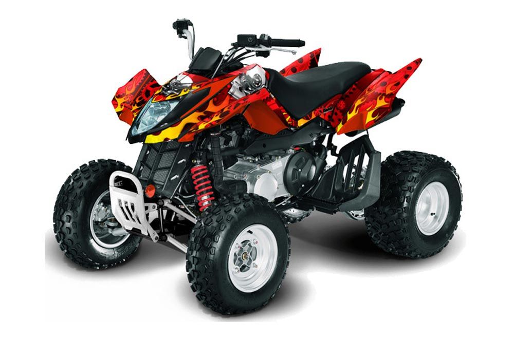 Arctic Cat DVX250 ATV Graphic Kit - All Years Motorhead Red