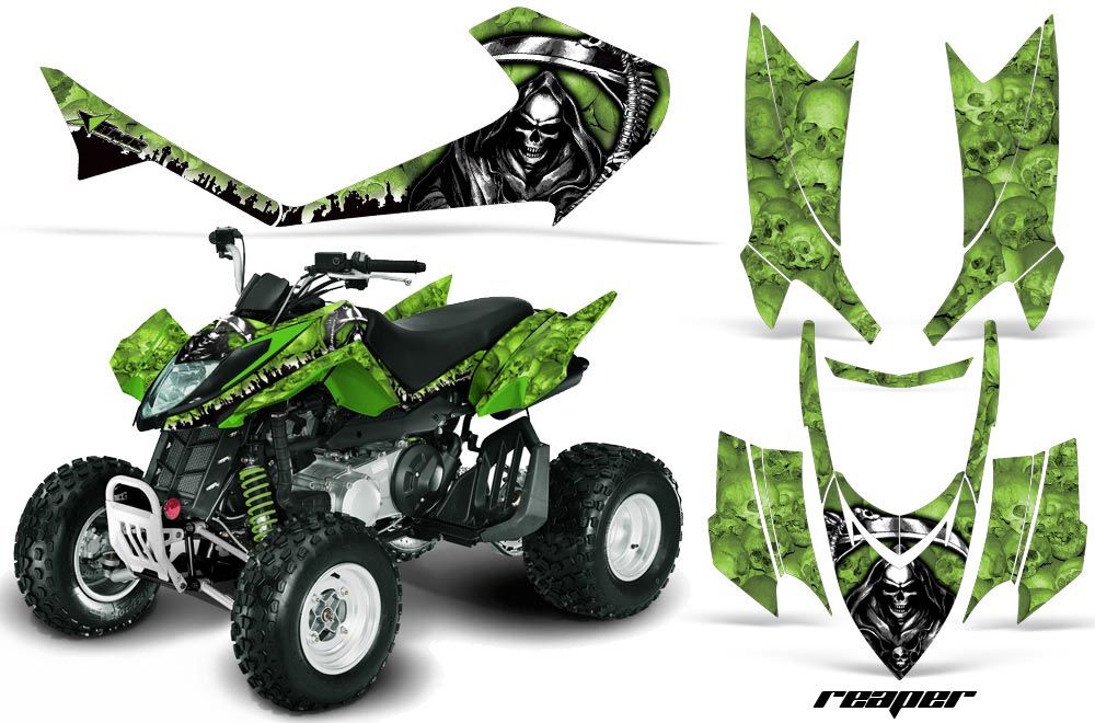 Arctic Cat DVX400 ATV Graphic Kit - All Years Reaper Green