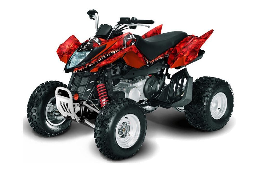 Arctic Cat DVX250 ATV Graphic Kit - All Years Reaper Red