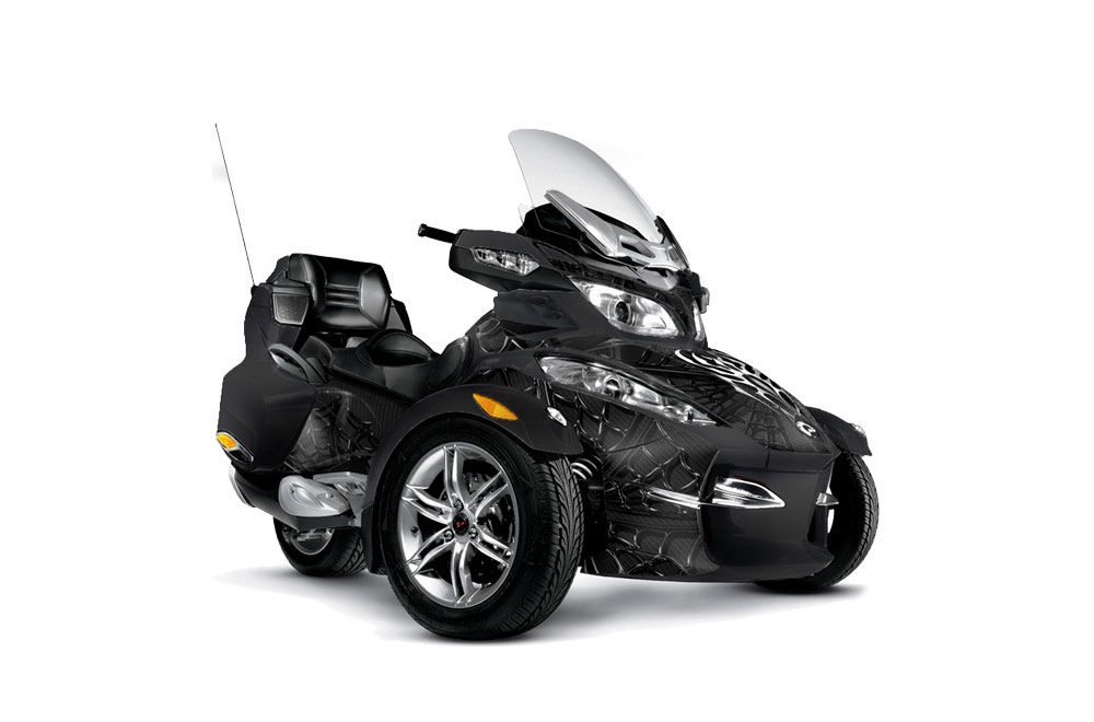 Can Am BRP (RTS) Spyder Graphic Kit - 2010-2012 Widow Maker Black