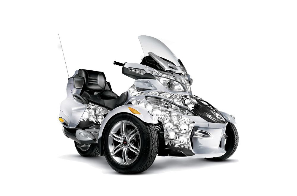Can Am BRP (RTS) Spyder Graphic Kit - 2010-2012 Reaper White