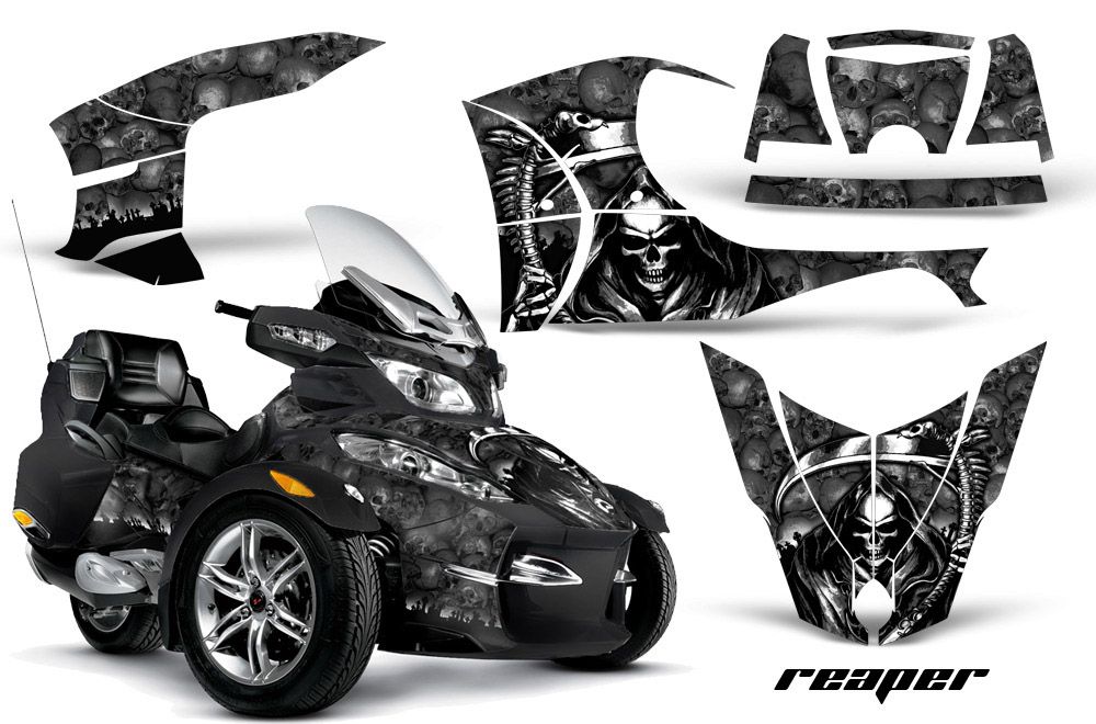 Can Am BRP (RTS) Spyder Graphic Kit - 2010-2012 Reaper Black