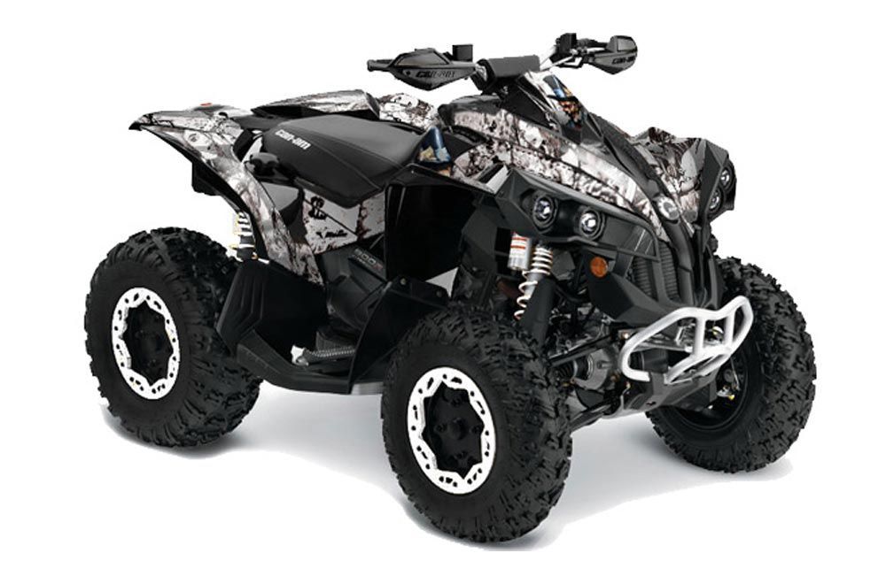 Can Am Renegade 500x/r / 800x/r ATV Graphic Kit - All Years Mad Hatter White