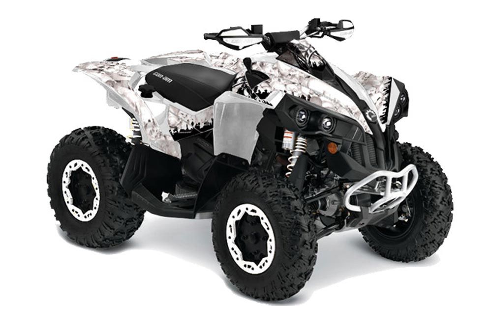 Can Am Renegade 500x/r / 800x/r ATV Graphic Kit - All Years Reaper White