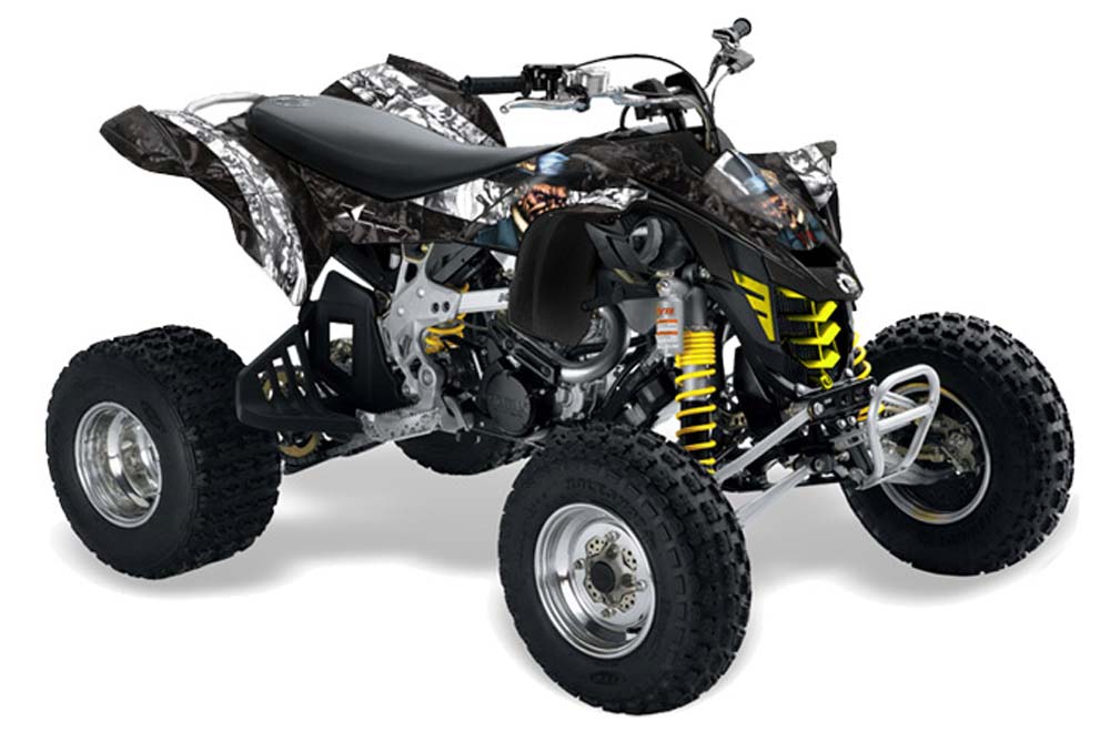 Can Am DS450 / DS450X EFI ATV Graphic Kit - 2008-2016 Mad Hatter White