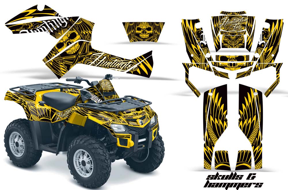 Can Am Outlander EFI 500 / 650 / 800 / 1000 ATV Custom Graphic Kit - 2006-2011