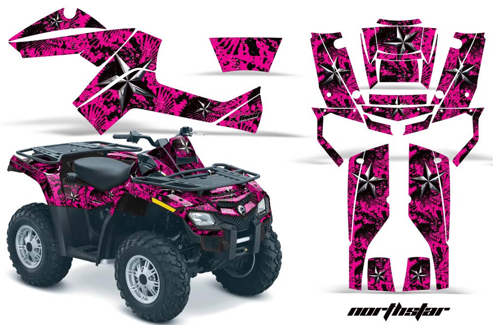 Can Am Outlander EFI 500 / 650 / 800 / 1000 ATV Custom Graphic Kit - 2006-2011