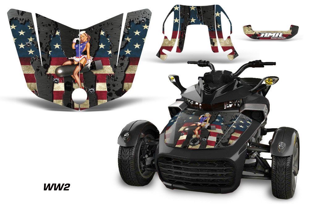 Can Am F3-S Spyder Hood Graphic Kit - All Years WW2