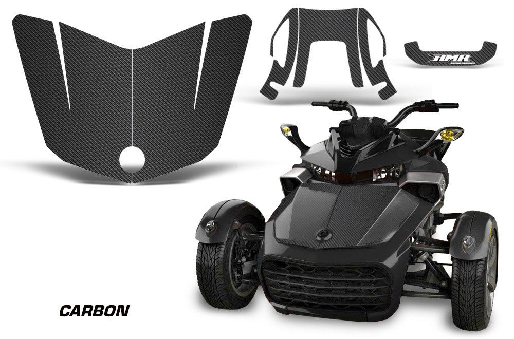 Can Am F3-S Spyder Hood Graphic Kit - All Years Carbon