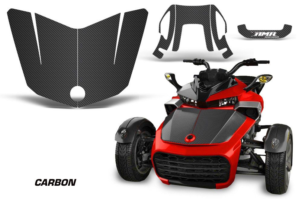 Can Am F3-S Spyder Hood Graphic Kit - All Years Carbon