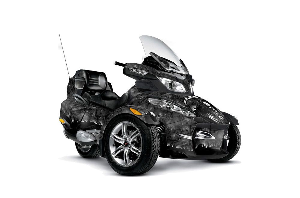 Can Am BRP (RTS) Spyder w/ Trim Kit Graphic Kit - 2010-2012 Reaper Black