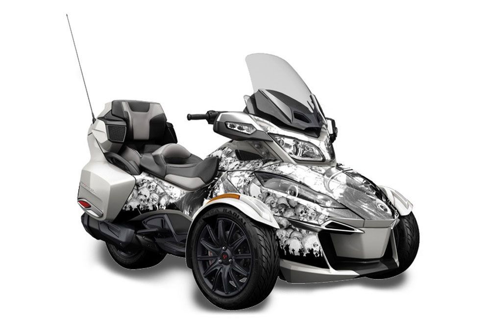 Can Am BRP (RTS) Spyder Graphic Kit - 2014-2016 Reaper White