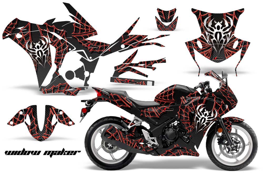 Honda CBR 250R Graphic Kit - 2010-2013 Widow Maker Red