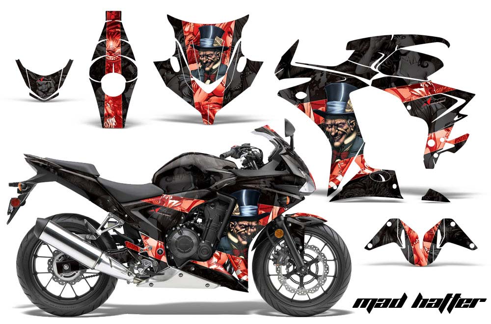 Honda CBR 500R Graphic Kit - 2013-2014 Mad Hatter Black