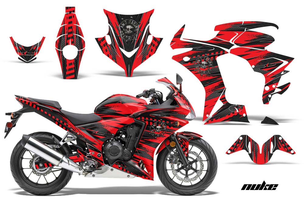 Honda CBR 500R Graphic Kit - 2013-2014 Nuke Red