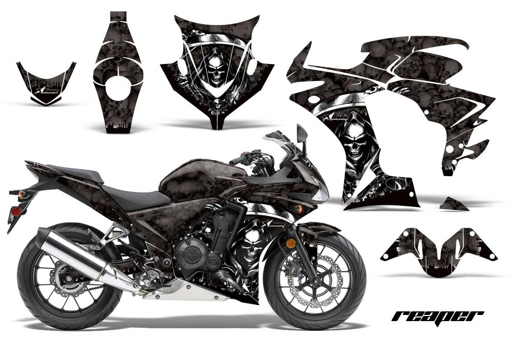 Honda CBR 500R Graphic Kit - 2013-2014 Reaper Black